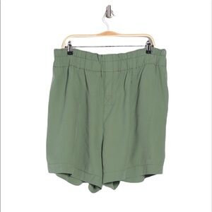 Mauby Paperbag Waist Green Shorts Sz Large